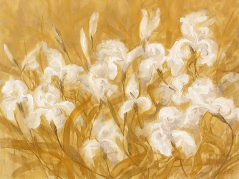 Framed Irises II Print