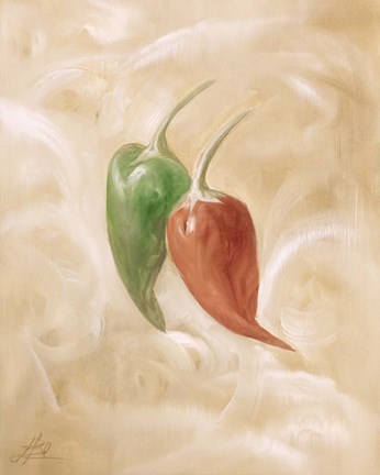 Framed Hot Peppers IV Print