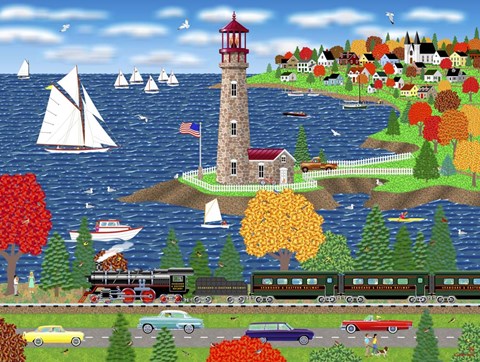 Framed Scallop Shores Print