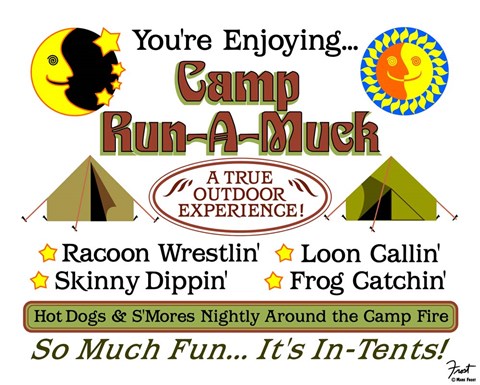 Framed Camp Run-a-Muck Print