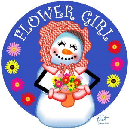 Framed Snow Lady Flower Print