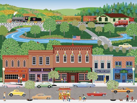 Framed French Valley Friday Print