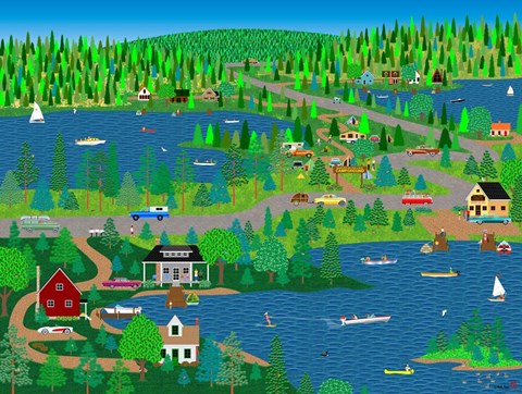 Framed Lake Country Print