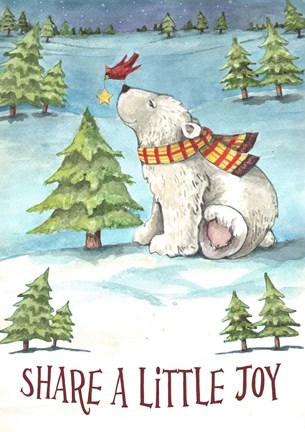 Framed Share A Little Joy Print