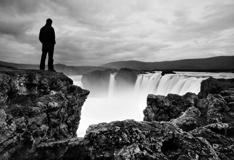 Framed Iceland Waterfall Print