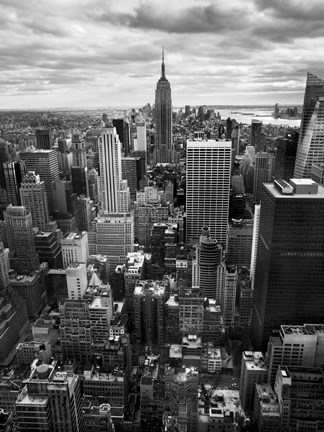 Framed NYC Downtown II Print