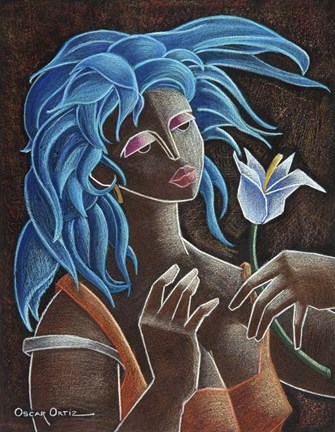 Framed Flower and Wind Print