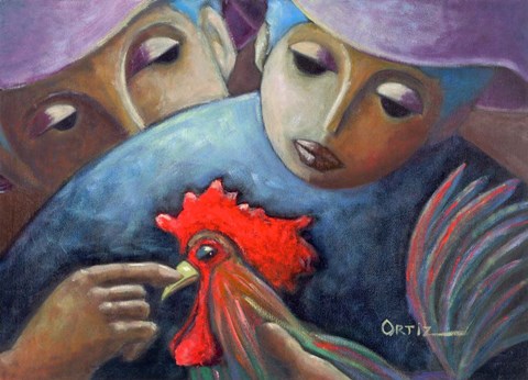 Framed Rooster Print