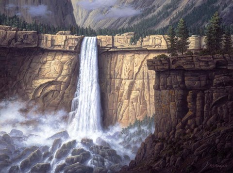 Framed Canyon Cascade Print