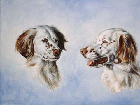 Framed Pair of Dogs Print