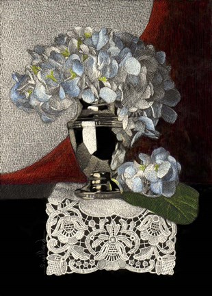 Framed Classical Hydrangea Print