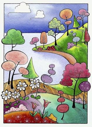 Framed Secluded Peninsula Print