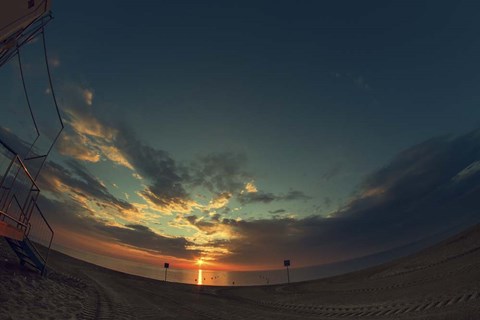 Framed Cypress Sunrise I Print