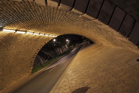 Framed Under The Bridge Print