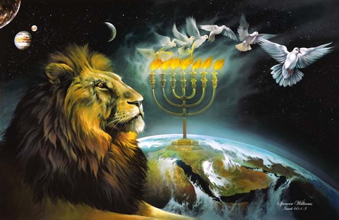 Framed Menorah Print