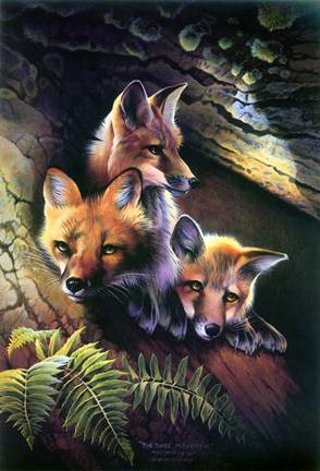 Framed Three Musketeers Print