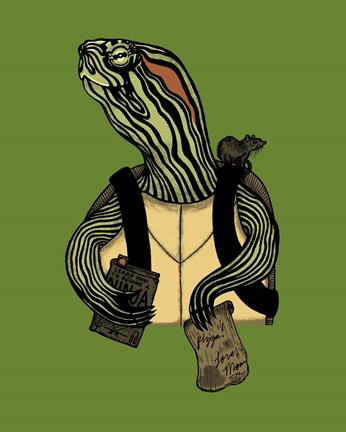 Framed Hero In A Halfshell Print