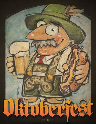 Framed Oktoberfest Guy Print