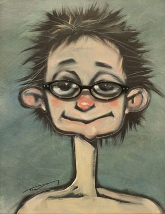 Framed Gwen Gets Glasses Print