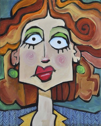 Framed Herringbone Print