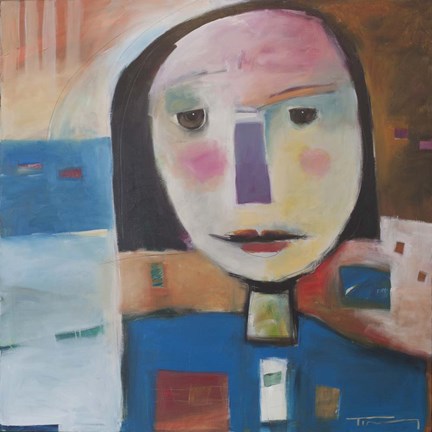 Framed Portrait Of Young Girl Print