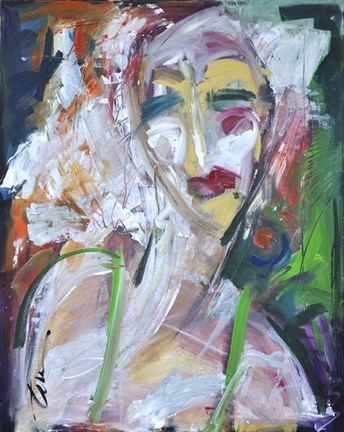 Framed Woman At Jazz Club Print