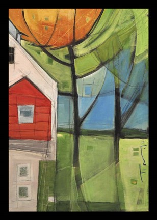 Framed House In Trees Print