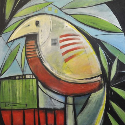 Framed Fancy Bird Print