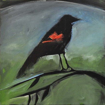 Framed Redwing Print