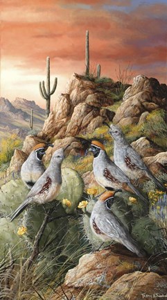 Framed Colors Of Spring Print