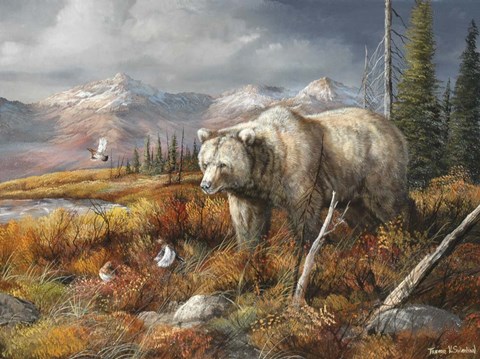 Framed Dinner Is Spooked Print