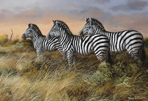 Framed Serengeti Sunset Print