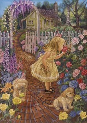 Framed Stop and Smell The Roses Print