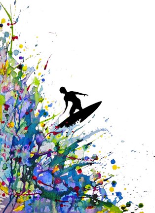 Framed Pollock's Point Break Print