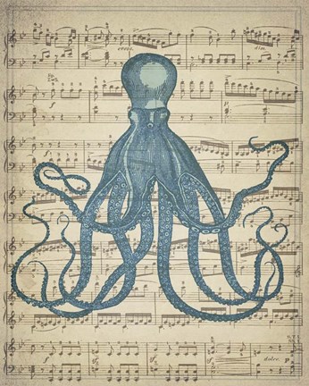 Framed Octopus 2 Print