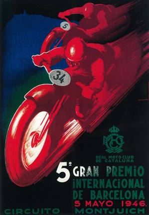 Framed 5th Gran Premio Print