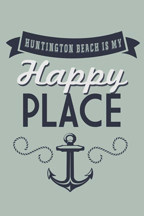Framed Huntington Beach Print