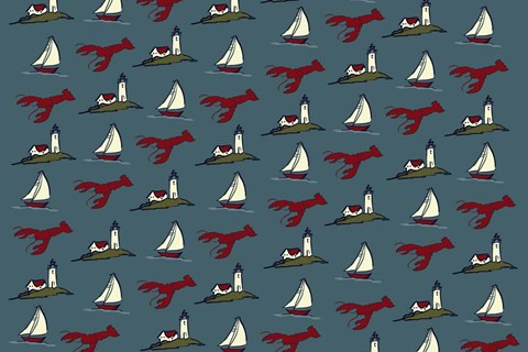 Framed Nautical Pattern Print