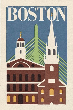 Framed Boston Print