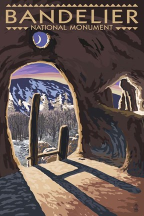 Framed Bandelier Print