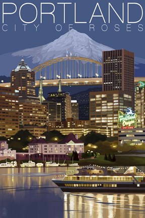 Framed Portland Print
