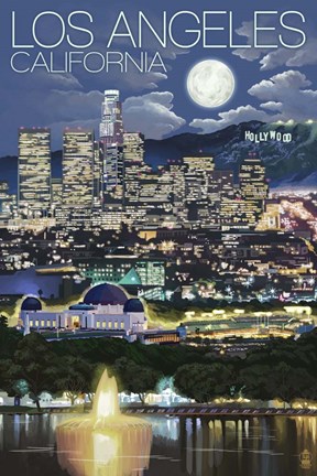 Framed Los Angeles CA Print