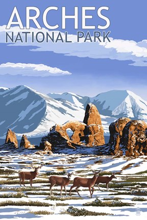 Framed Arches 1 Print