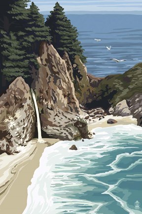 Framed Coastal Slendor Print