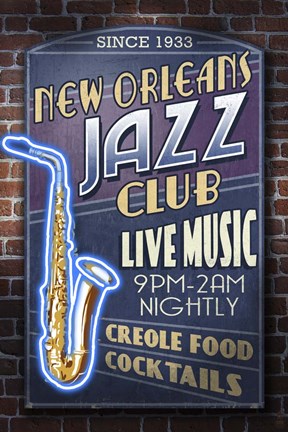 Framed New Orleans Jazz Print