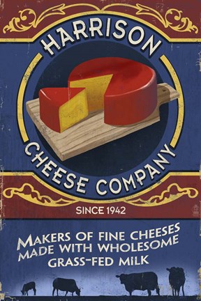 Framed Harrison Cheese Co. Print