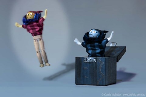 Framed Jack in Box Print