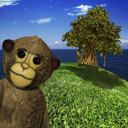 Framed Year of the Monkey Print