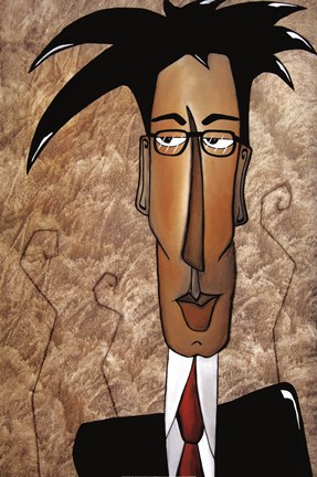 Framed Watch your Back Jack Print