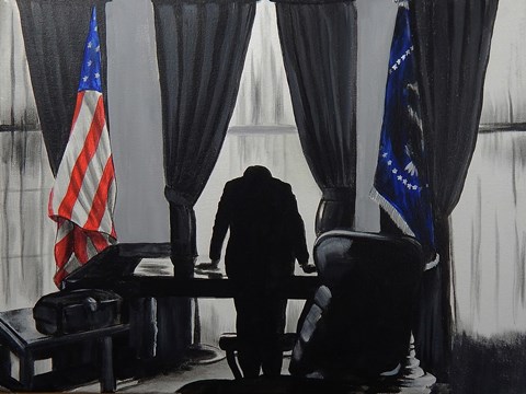 Framed JFK Bay of Pigs Print